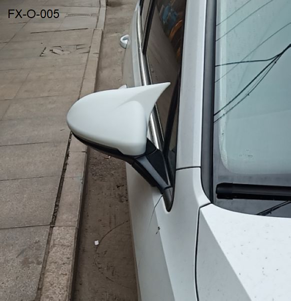 FX-O-005: Ox Horn Rear View Side Mirror Cover Trim for Volkswagen Golf 7, Lamando 14-18, Touran L 16-21, Golf Sportsvan  |   大众高尔夫7 14-18凌渡 16-21途安L 嘉旅