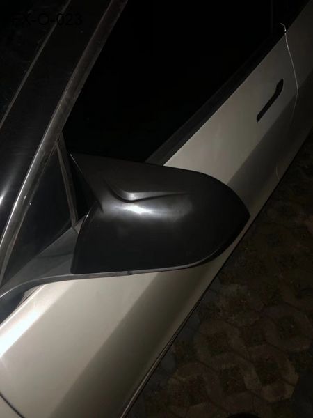 FX-O-023: Ox Horn Rear View Side Mirror Cover Trim for Tesla Model 3   |   特斯拉 model3  