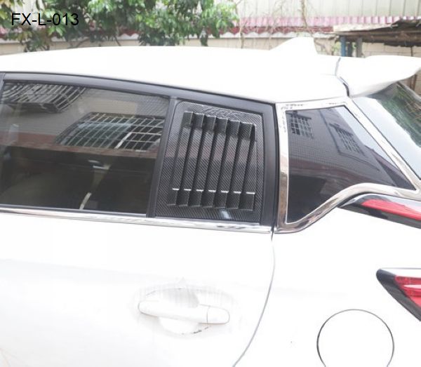 FX-L-013: Rear Side Window Louvers for Toyota Yaris L Hatchback, Toyota Vios FS Hatchback   |   13-19丰田致炫威驰FS后侧百叶窗  