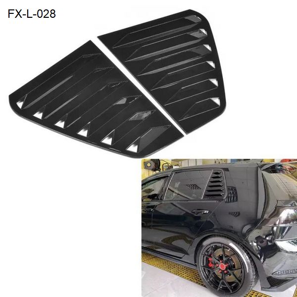 FX-L-028: Rear Side Window Louvers for Volkswagen Golf 7, Golf 7.5   |   大众高尔夫7 7.5  